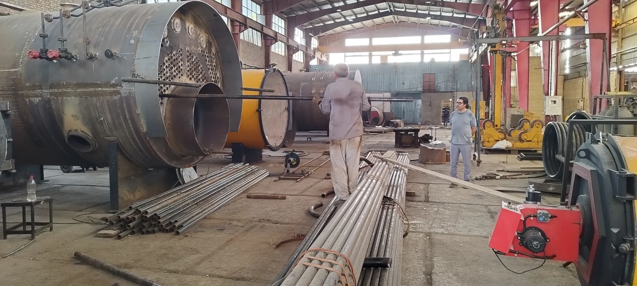 گالری 27 لوله گذاری دیگ بخار