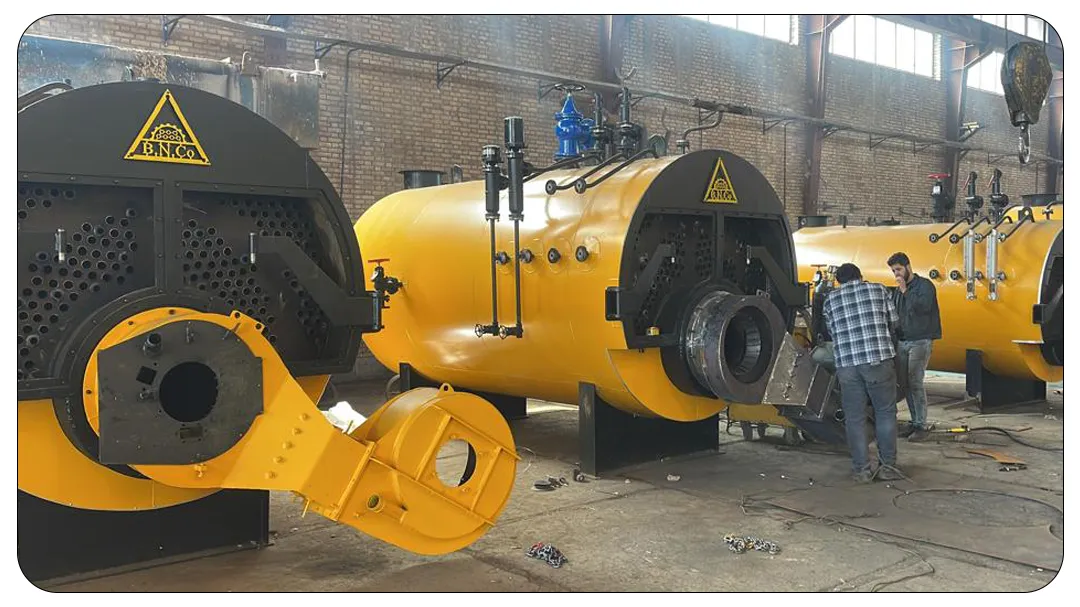 دیگ بخار 10تن در حال ساخت